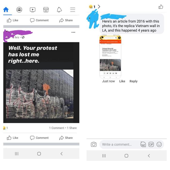 Because The Only Ones Covering A Major Monument Being Defaced Would Be Random Meme Pages