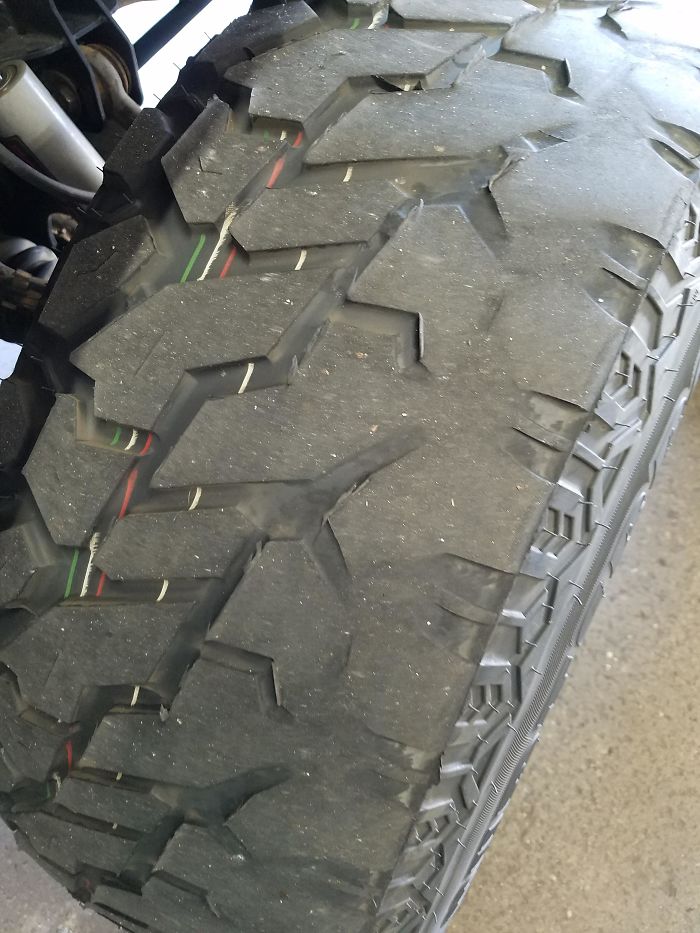 Customer Got A Lift Kit And New Tires But No Alignment. 1000 Miles Later And They Bring It To Us