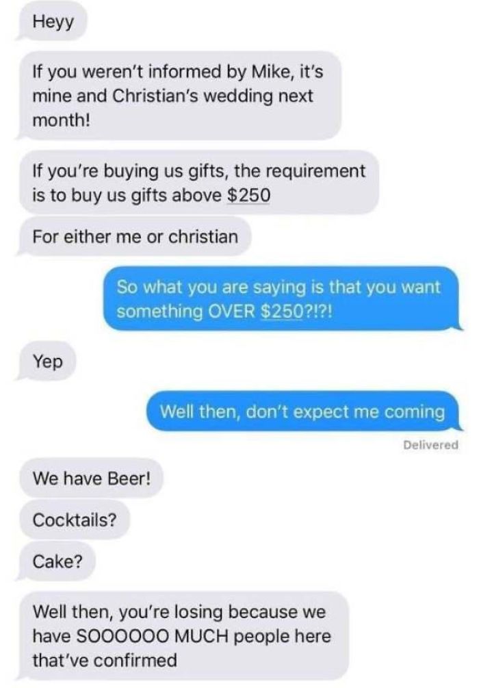 $250 Min Gift To Attend