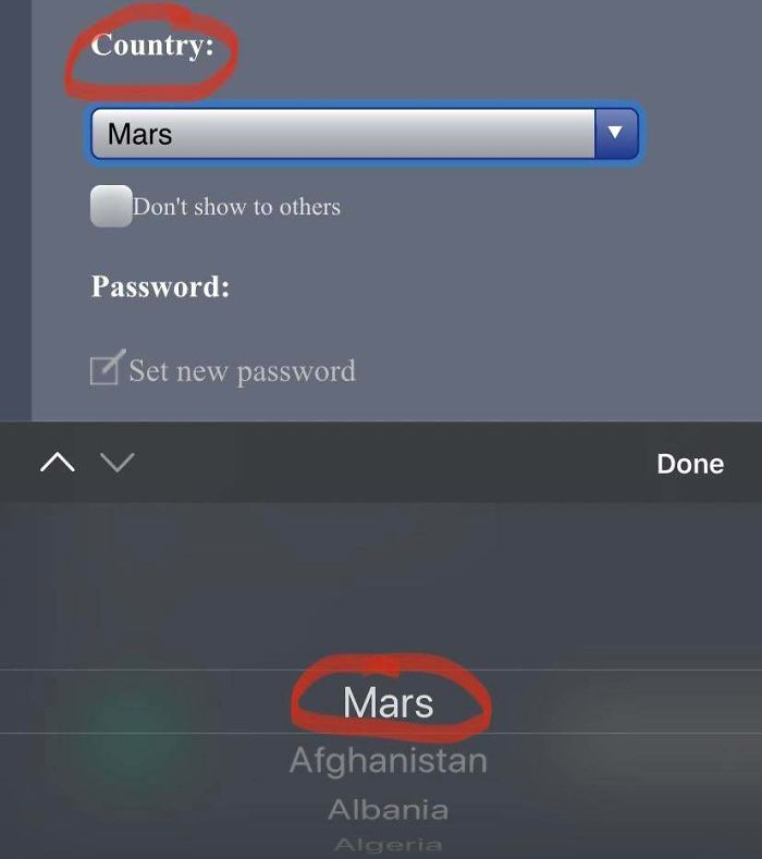 Ah Yes, Mars The Country