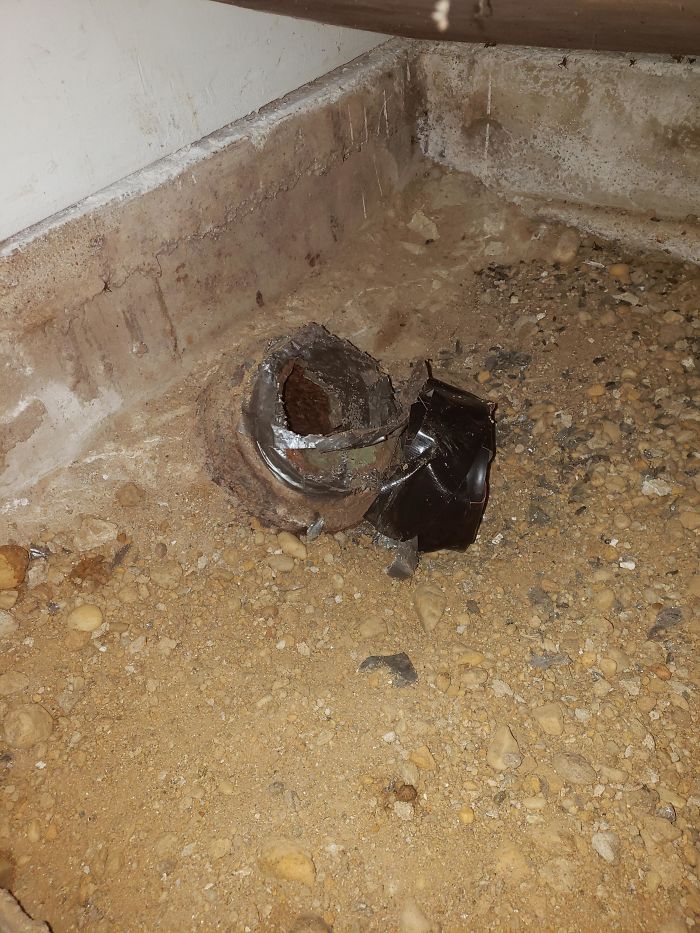 My Girlfriend Lives In A Basement Apartment And In The Closet Under A False Floor There's This Pipe In The Ground. Smells Terrible Like Sewage. Any Idea What It Is And How To Fix It?