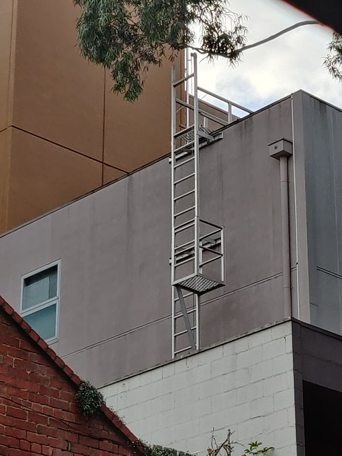 My View Of This Ladder Kinda Looks Like An Escher Drawing