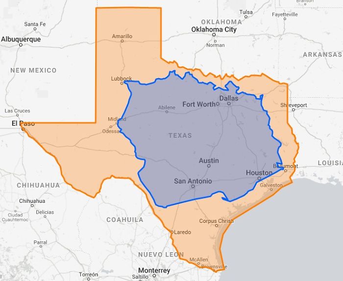 You Can Fit The Entirety Of Poland Into Texas And Still Be Able To Drive Around It