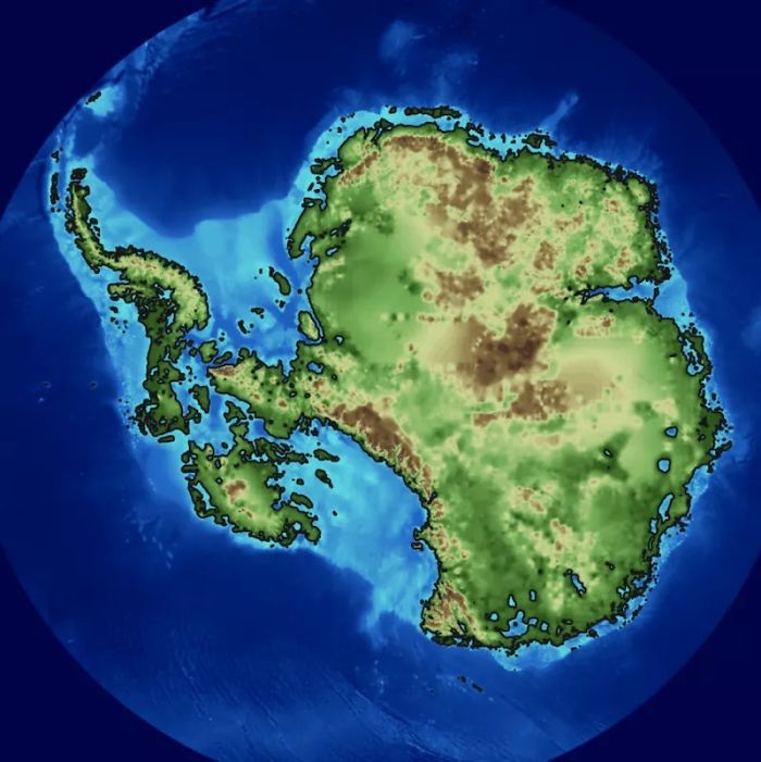 How The Antarctic Looks Beneath The Ice