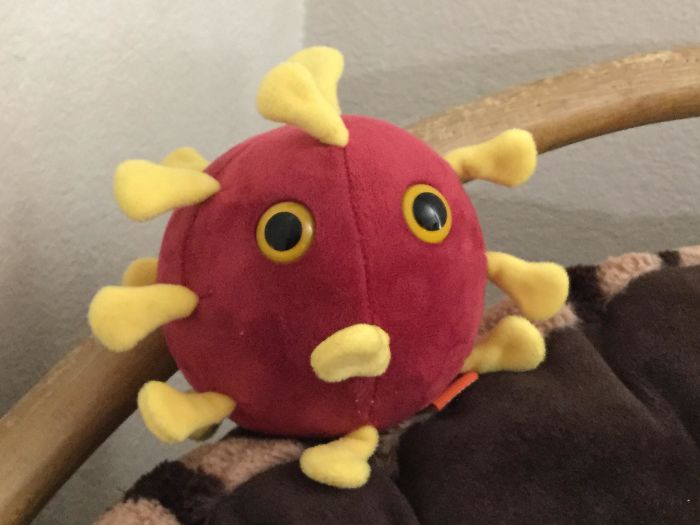 I Bought This Corona Plush And Now Every Time I Tell Someone I’m Hangin With The Rona They Get Scared