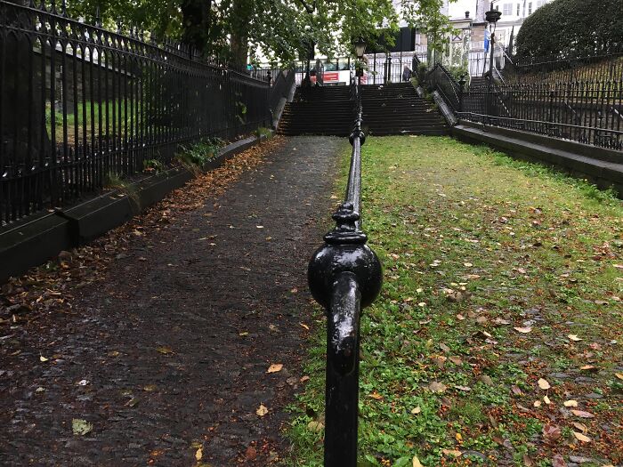 Gates Only Unlock On One Side, Causing That Half The Path To Grow Wild