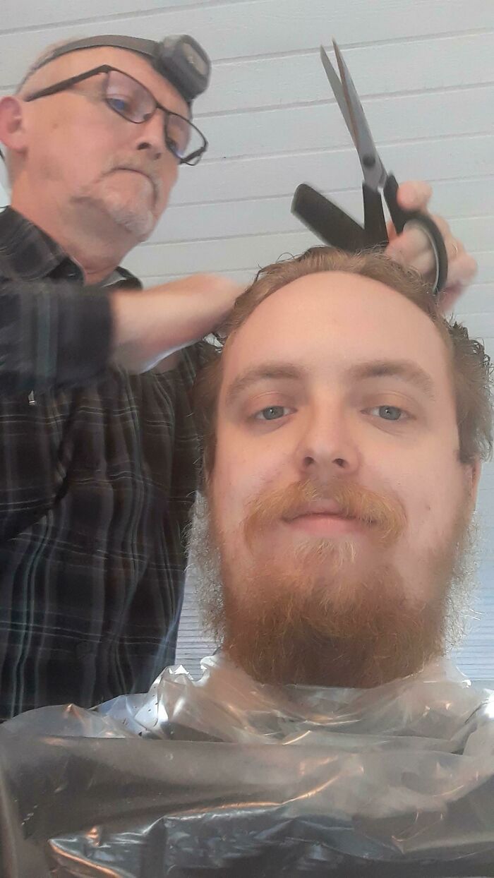 My Father Asked If He Could Try Cutting My Hair, As He Wants To Learn And Practice, So That He Can Cut The Hair Of My Immunocompromised Mother