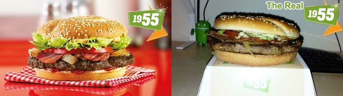 I Made This About 10 Years Ago. I Think Fast Food Places Should Submit Like 40 Burgers And The Average Is What Is Allowed To Be Shown In Adverts!