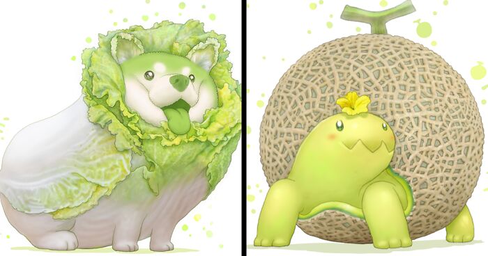 What If Animals Were Vegetables? Japanese Artist Answers That Question (40 Pics)
