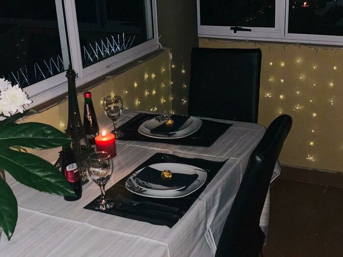 My Parents Were Going Through A Bit Of A Rough Patch So Me And Brother Set Up A Date Night For Them In The Balcony