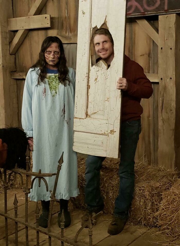 Halloween Costumes Last Year. Husband And Me. No One Wanted To Talk To Me