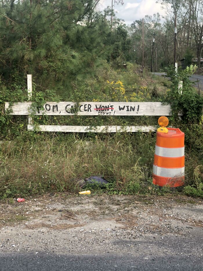 On The Brighter Side Of Things That Have Happened To Me On This Storm Work, I Saw This Sign And It Made Me Feel A Bit Better