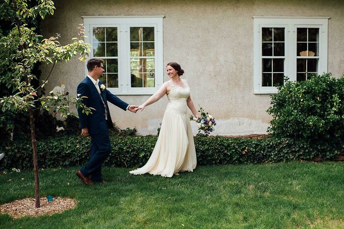 I Made My Wedding Dress! 27 Yards Of Hem. Unknown Hours. Totally Worth It.