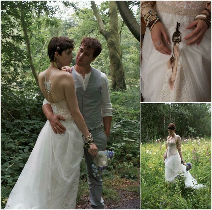 My Wife Made Her Own Wedding Dress From Scratch. I Didn't Want To See It Until Our Wedding Day, I Was Stunned.