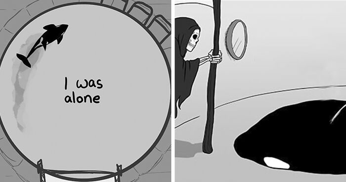 Artist Who Makes People Cry With Her Animal Abuse Comics Just Released A New Tragic One About Orcas