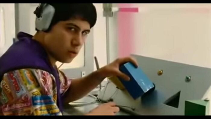 In Idiocracy (2006), The Paint Is Scratched Off The Shape Sorting Intelligence Test Because Everyone Keeps Failing It