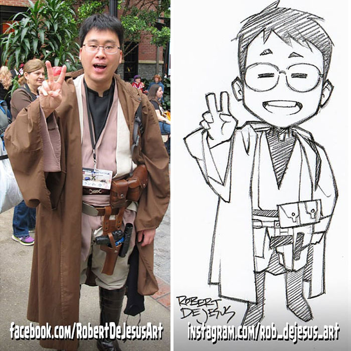 Robert Dejesus' Fun Illustrated Portraits