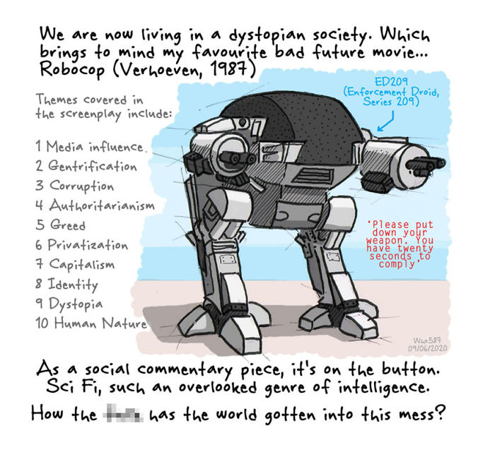 Numbers 1 To 40 Of My 100 Cartoons Drawn During Lockdown 2020