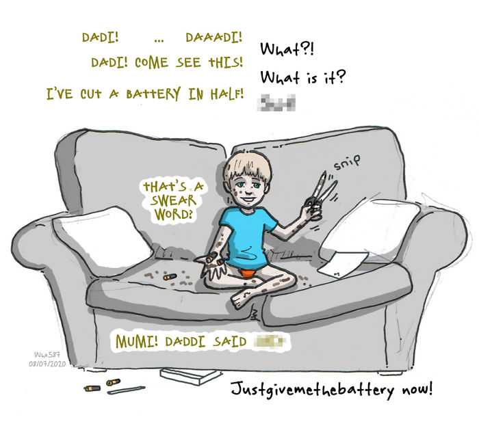 Numbers 1 To 40 Of My 100 Cartoons Drawn During Lockdown 2020