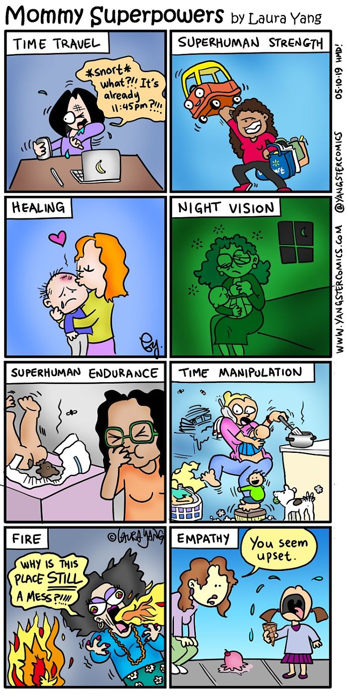 Busy Mom Of 3 Eeks Out A Cartoon Weekly