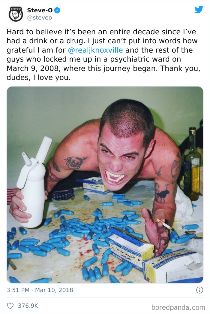 Addiction Is An Ugly Bitch. It's Nice To See When People Come Through To The Other Side