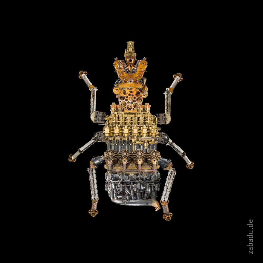 I Combine Aircraft Engines To Beautiful Creatures