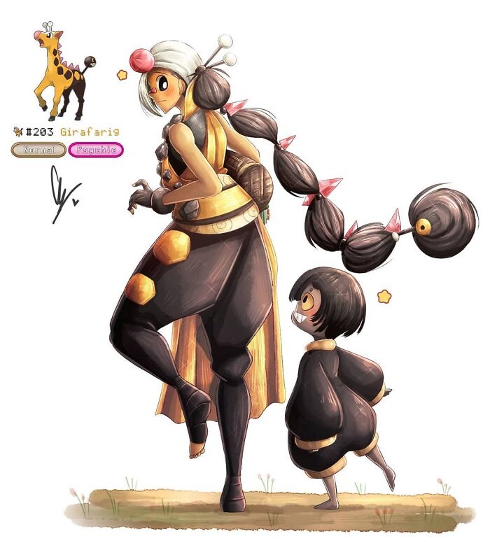 Rafael And Riggi As The Girafarig