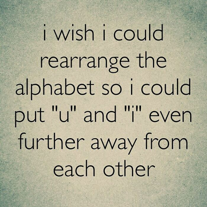 There Is No “U” In “Love”