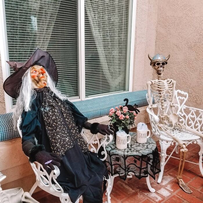 Grandma And Grandpa Love To Enjoy Morning Pumpkin Spice Coffee On The Patio