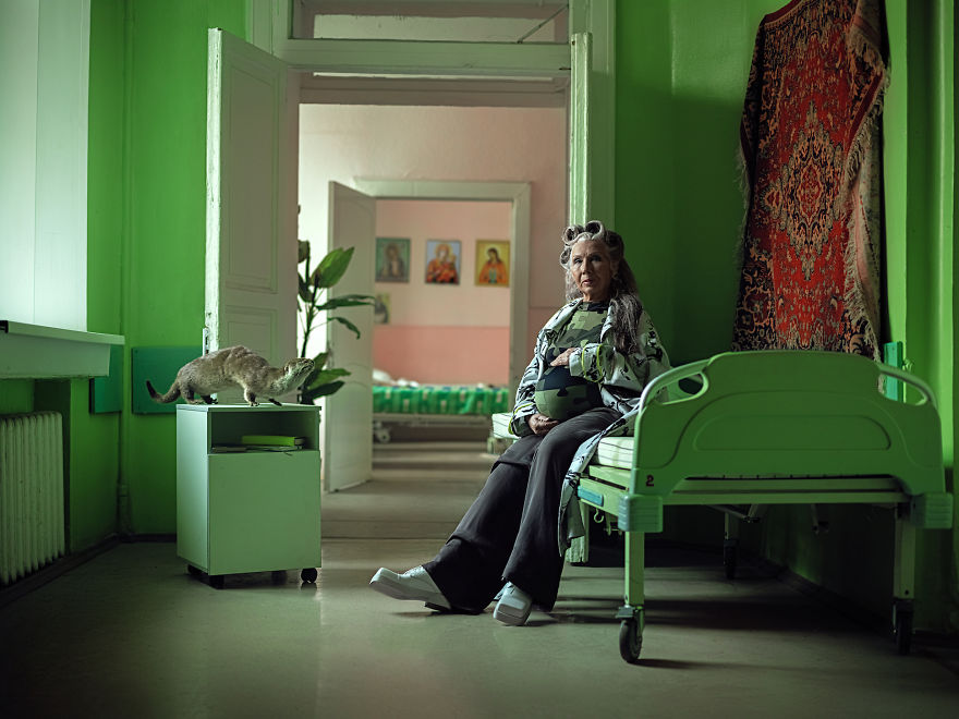 This Artist Responds To Society’s Pressure On Women To Become Mothers By A Certain Age By Showing Pregnant GRANDmothers