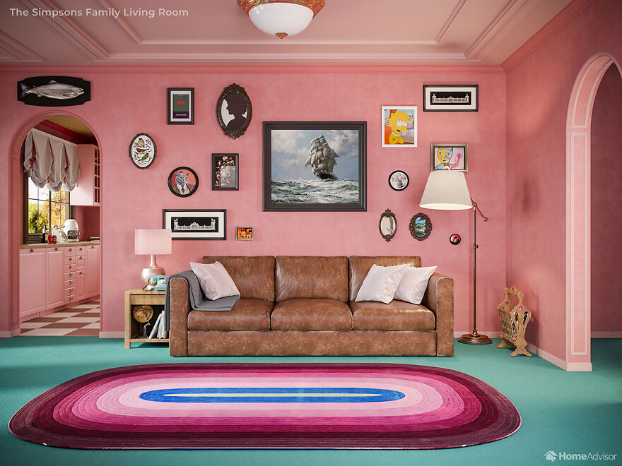 Here's What The Simpsons Interiors Would Look Like If Wes Anderson Created Them Here's What The Simpsons Interiors Would Look Like If Wes Anderson Created Them