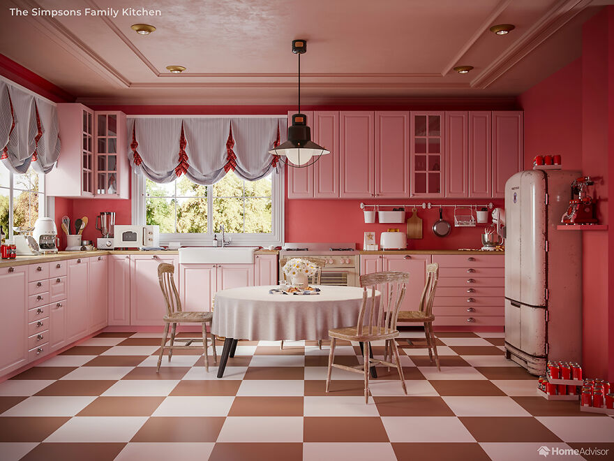 Here's What The Simpsons Interiors Would Look Like If Wes Anderson Created Them Here's What The Simpsons Interiors Would Look Like If Wes Anderson Created Them