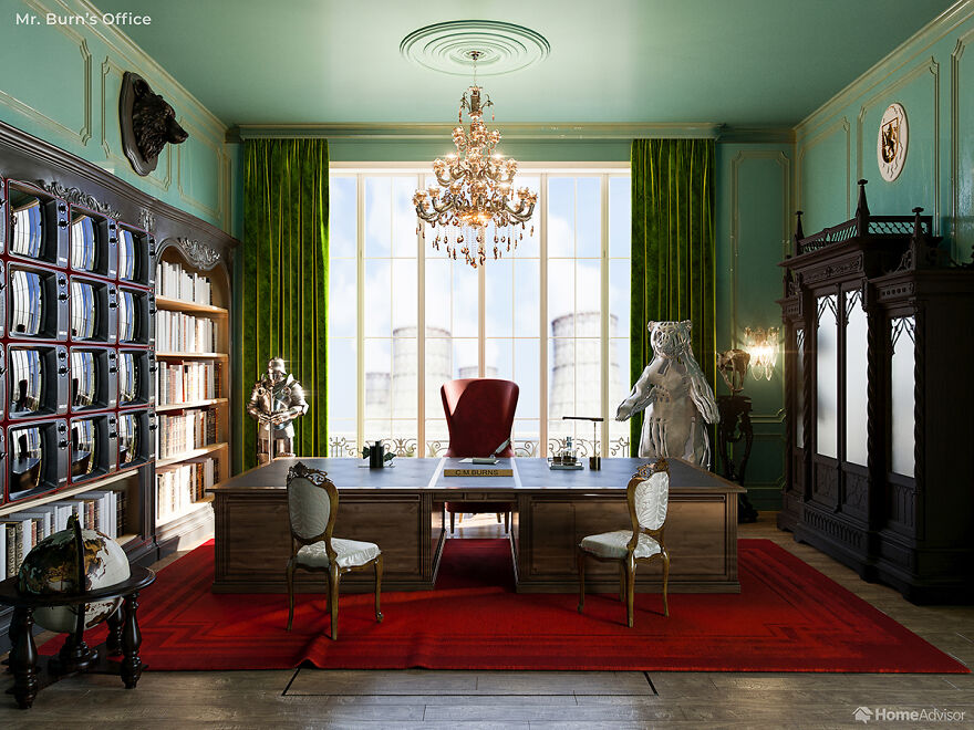 Here's What The Simpsons Interiors Would Look Like If Wes Anderson Created Them Here's What The Simpsons Interiors Would Look Like If Wes Anderson Created Them