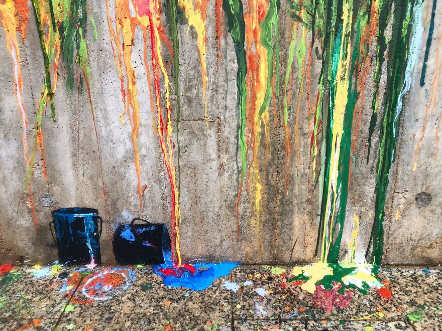 I Painted Three Murals On A Local Hospital's Wall To Honor Health Workers During The Global Pandemic