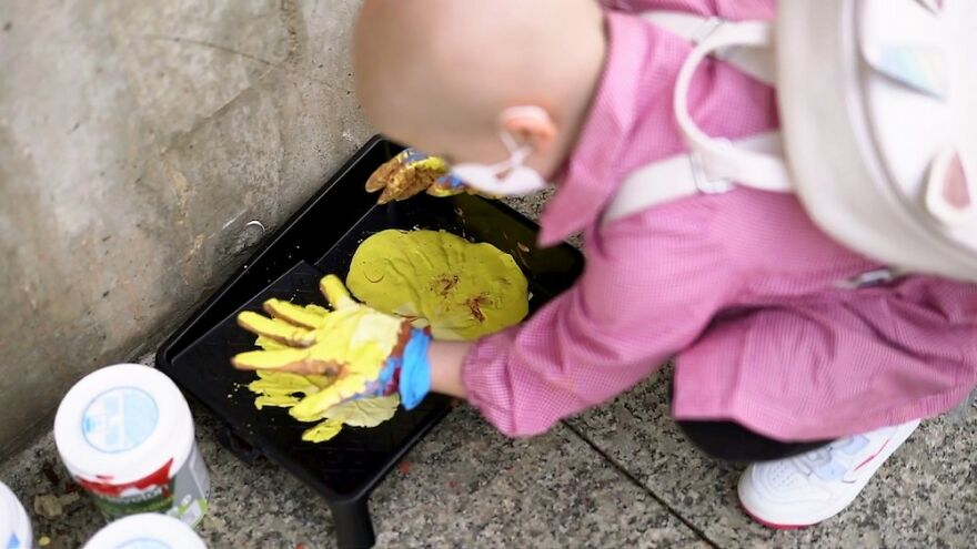 I Painted Three Murals On A Local Hospital's Wall To Honor Health Workers During The Global Pandemic