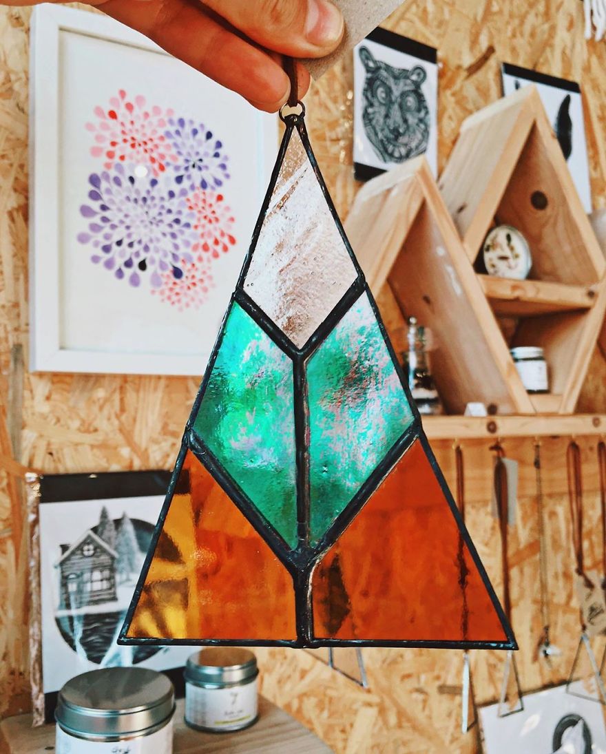 Stained Glass Hanging