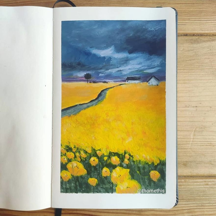 Part II Of My 100 Days Gouache Challenge