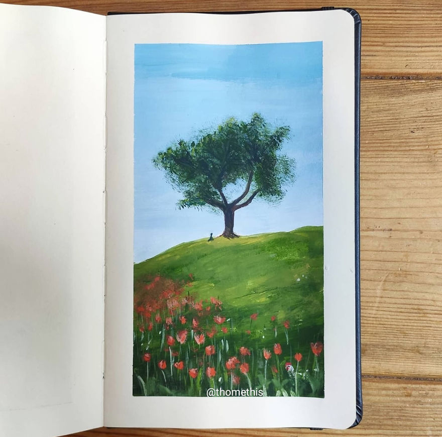 Part II Of My 100 Days Gouache Challenge