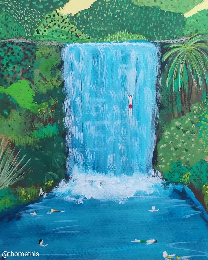 I Challenged Myself To Paint One Gouache Painting A Day For 100 Days, Here's The Second Part (49 New Pics)