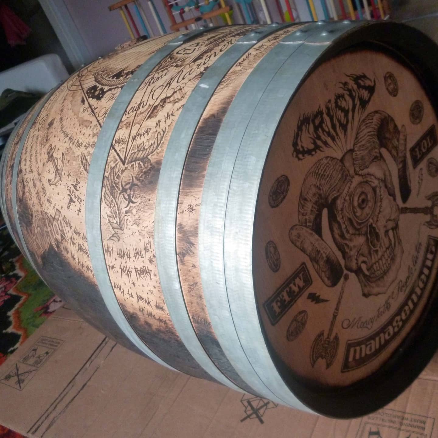 Of Took Me 6weeks To Pyroengrave This Beerbarrel