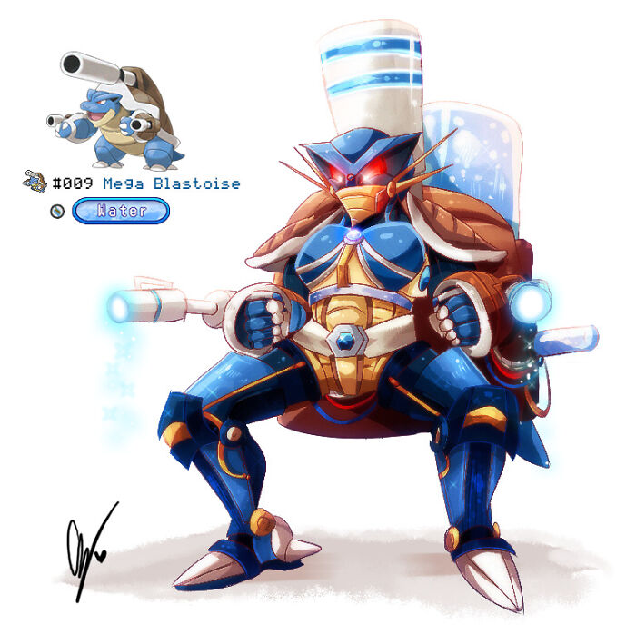 Adult Tle And The Mega Blastoise