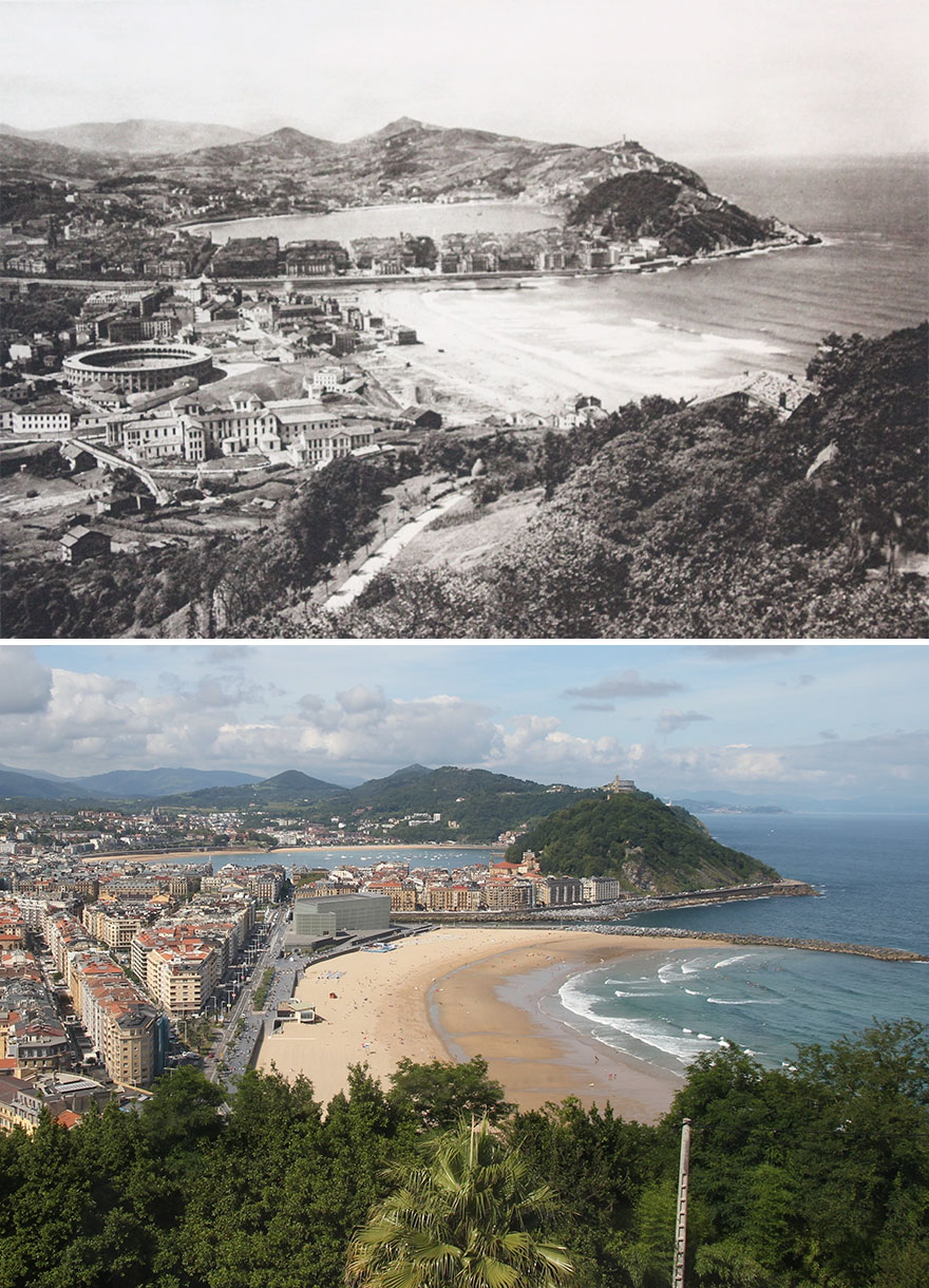 San Sebastian, Spain, 1914-’19 vs. 2019