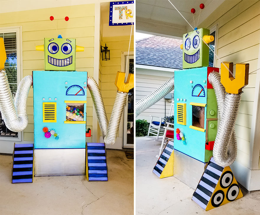 I Created This Giant Robot To Safely Hand Candy Out This Halloween I Created This Giant Robot To Safely Hand Candy Out This Halloween
