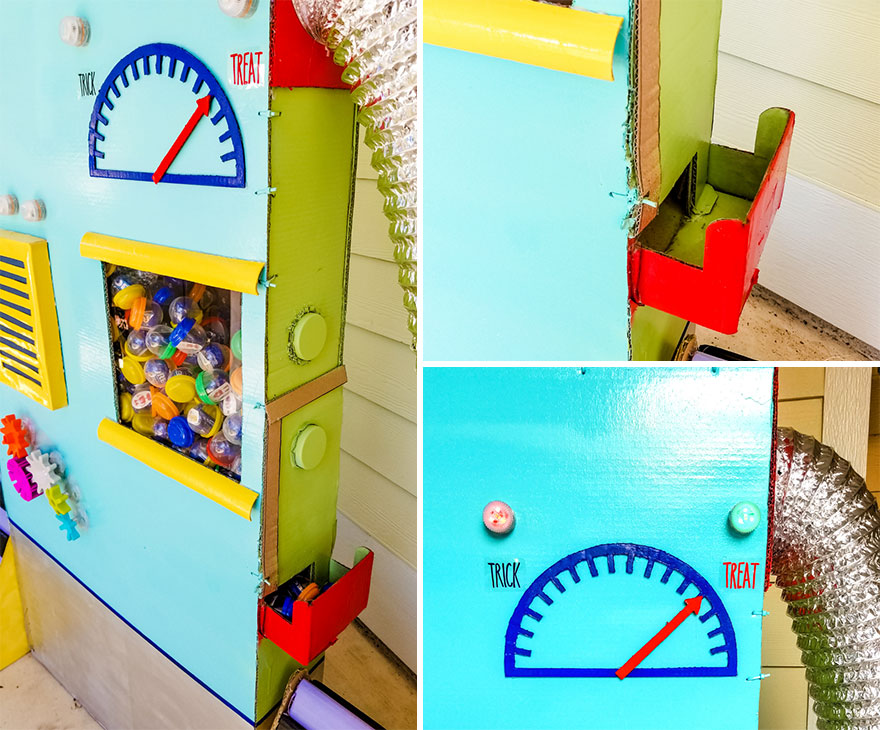 I Created This Giant Robot To Safely Hand Candy Out This Halloween