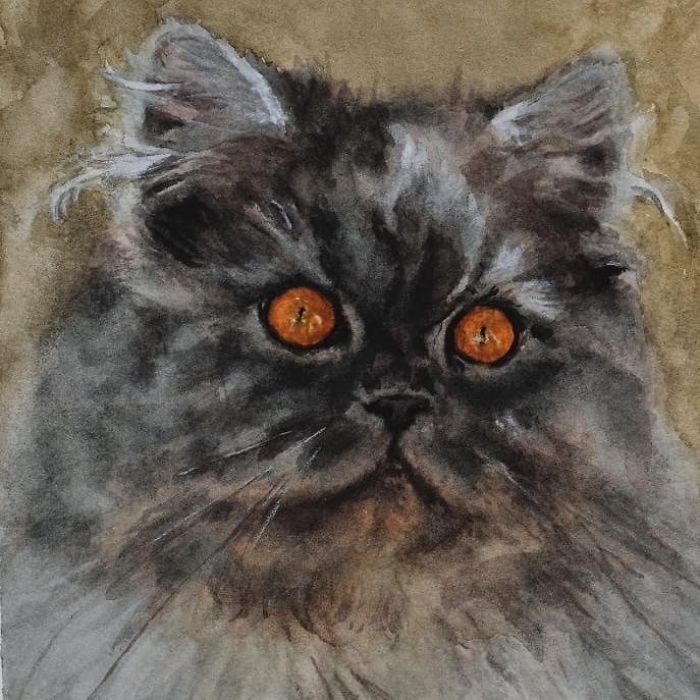 My Lovely Little Rascal Fatina! She's The Newest Addition To My Home So Of Course I Had To Paint Her Too