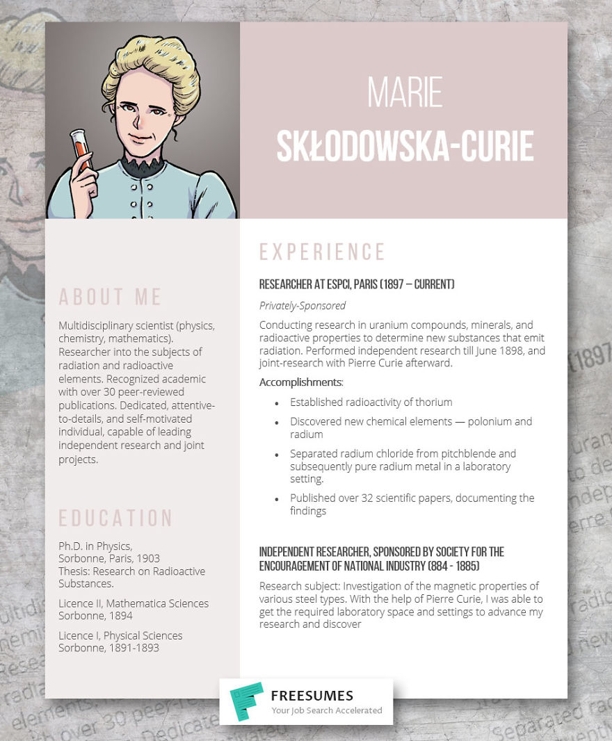 If 6 Famous People Had To Apply For A Job Today, This Is How Their Resumes Would Look Like