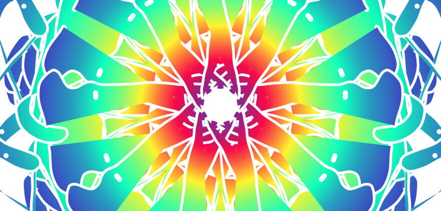 Mirror Brush Art. Mirror Brush Art.