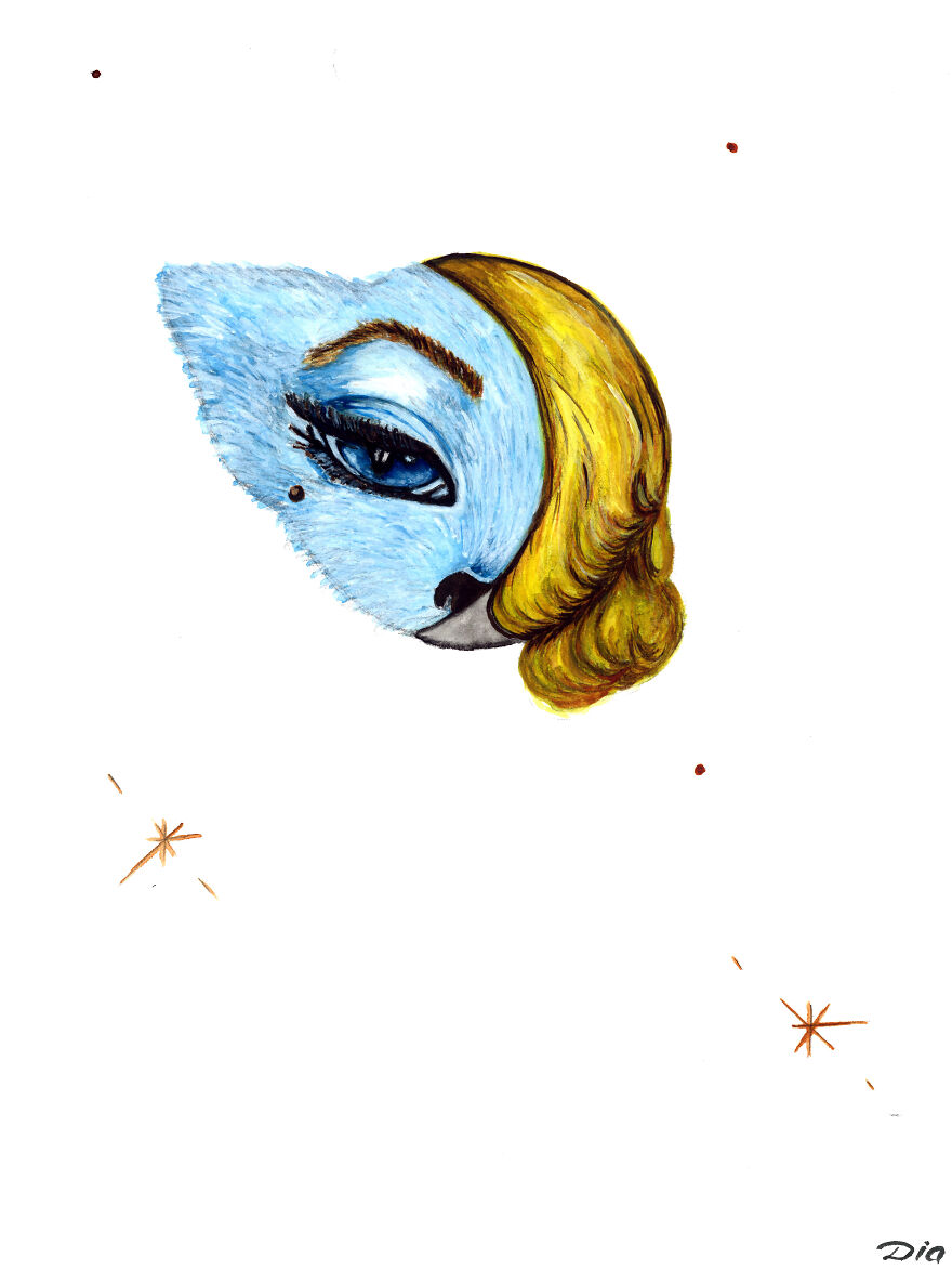 Mooncat World By Diacelinart