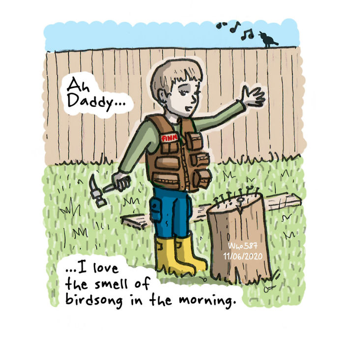 Numbers 1 To 40 Of My 100 Cartoons Drawn During Lockdown 2020