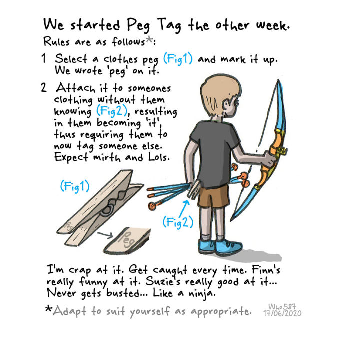 Numbers 1 To 40 Of My 100 Cartoons Drawn During Lockdown 2020